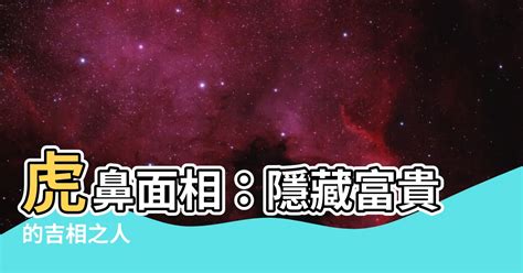 虎鼻面相|【虎鼻面相】驚！「虎鼻面相」藏富貴，4種人一生財運滾滾來